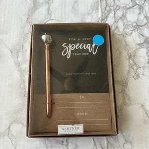 Teacher apple pen gift card holder Oct sale
